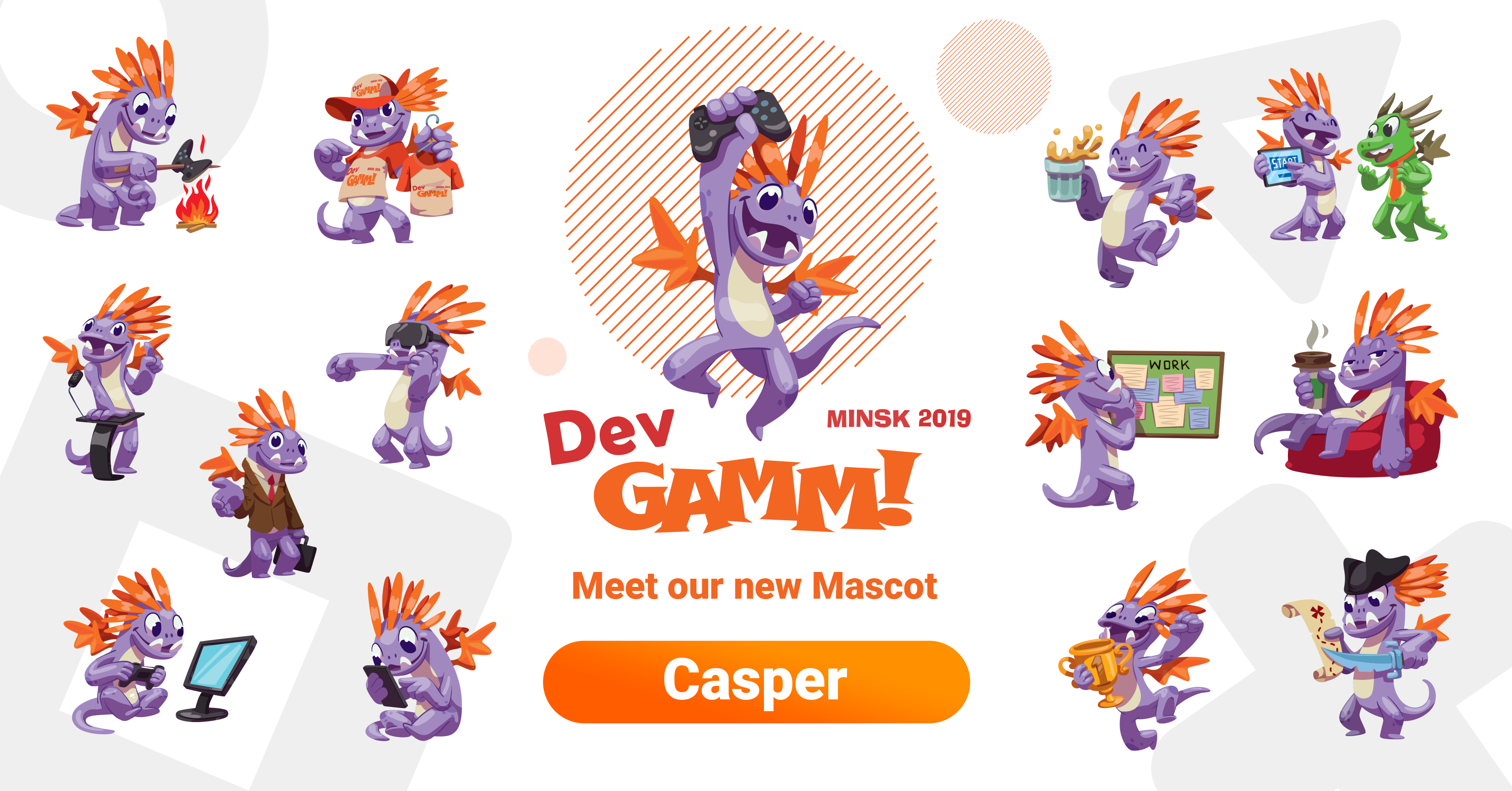 The Story of Casper Dragon: New Mascot of DevGAMM