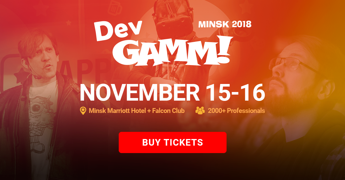 DevGAMM возвращается в Минск уже 15-16 ноября